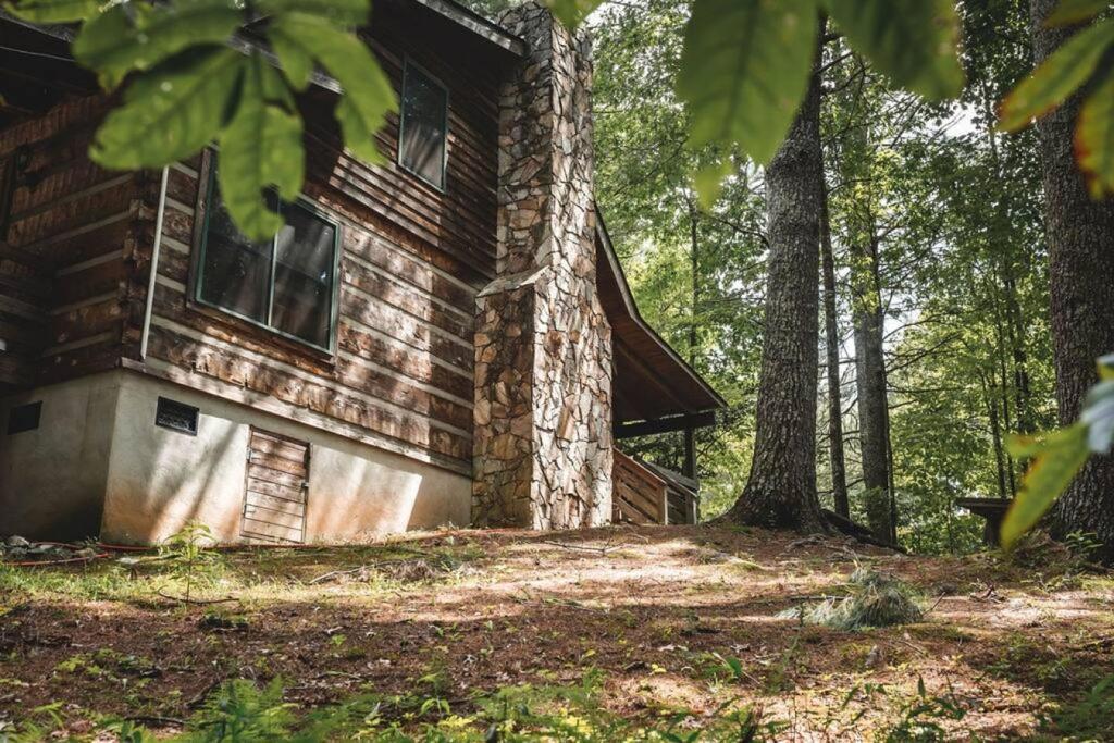 Purlear Creekside Overlook At 36 North Cabin - Fireplace מראה חיצוני תמונה